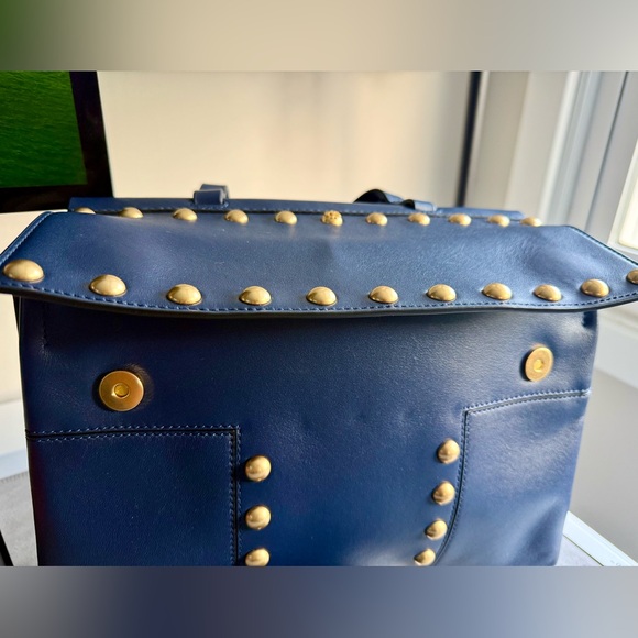 Tory Burch Block T-Stud Satchel - Picture 8 of 10